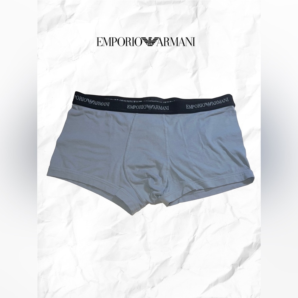 Emporio Armani Men’s Gray Boxer Briefs